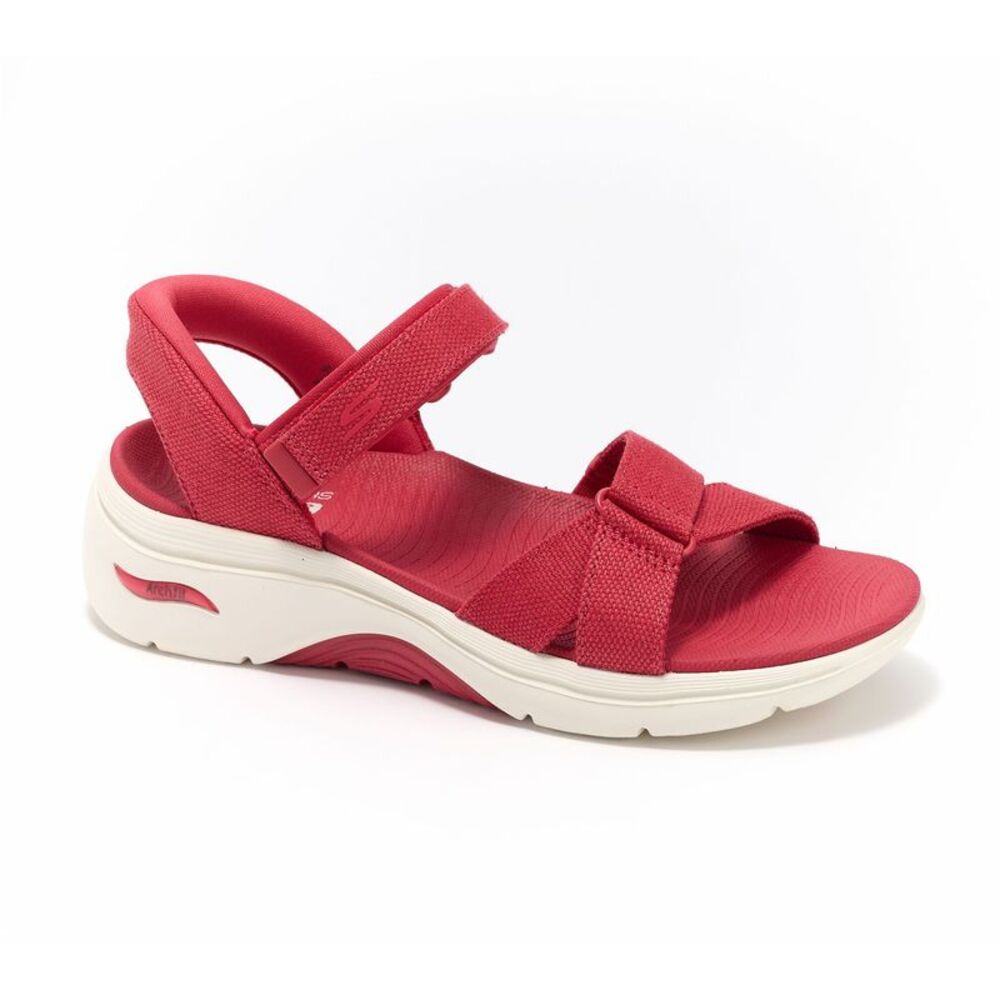 Skechers Women's Sz 10 Slip-ins GO Walk Arch Fit Sandals Red